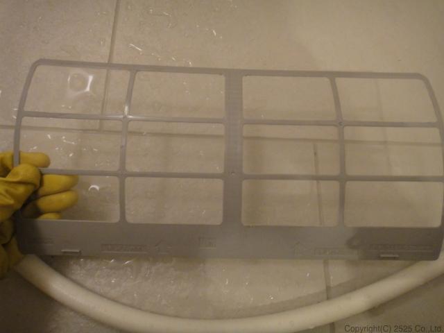 洗浄して綺麗に透けて見えるフィルター