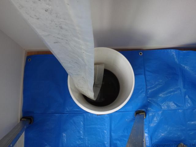 エアコン、洗浄において、専用洗剤で落ちた汚れ