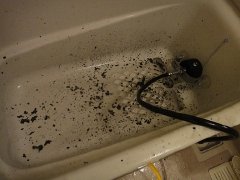 浴室乾燥機能付き換気扇洗浄のホコリ