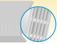 エアコン「アルミフィン」部分の細かい一枚一枚