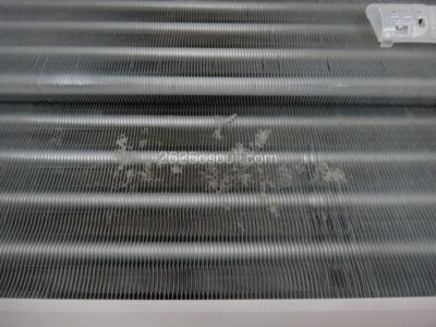 AY-B28EX洗浄前のアルミフィンの様子